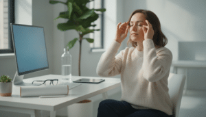 Augen trainieren bei Bildschirmarbeit
