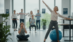 Bürofitness für mehr Bewegung im Alltag