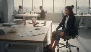 Geschwollene Beine im Büro: Was hilft?