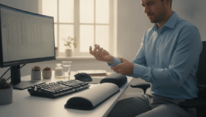 Handgelenkschmerzen am Arbeitsplatz vermeiden
