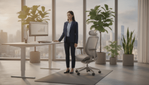 Steharbeitsplatz ergonomisch einrichten